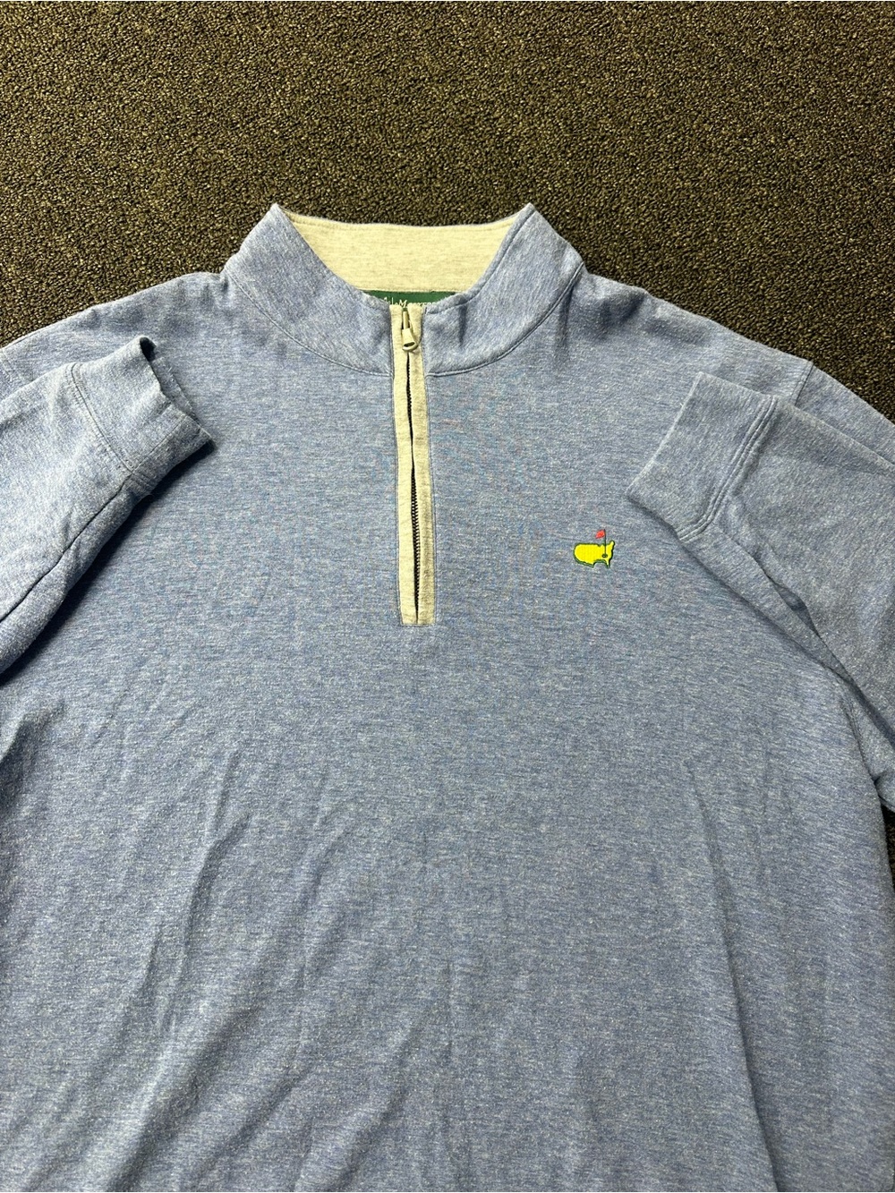 Masters Collection Men’s Quarter Zip Pullover Size XL Blue